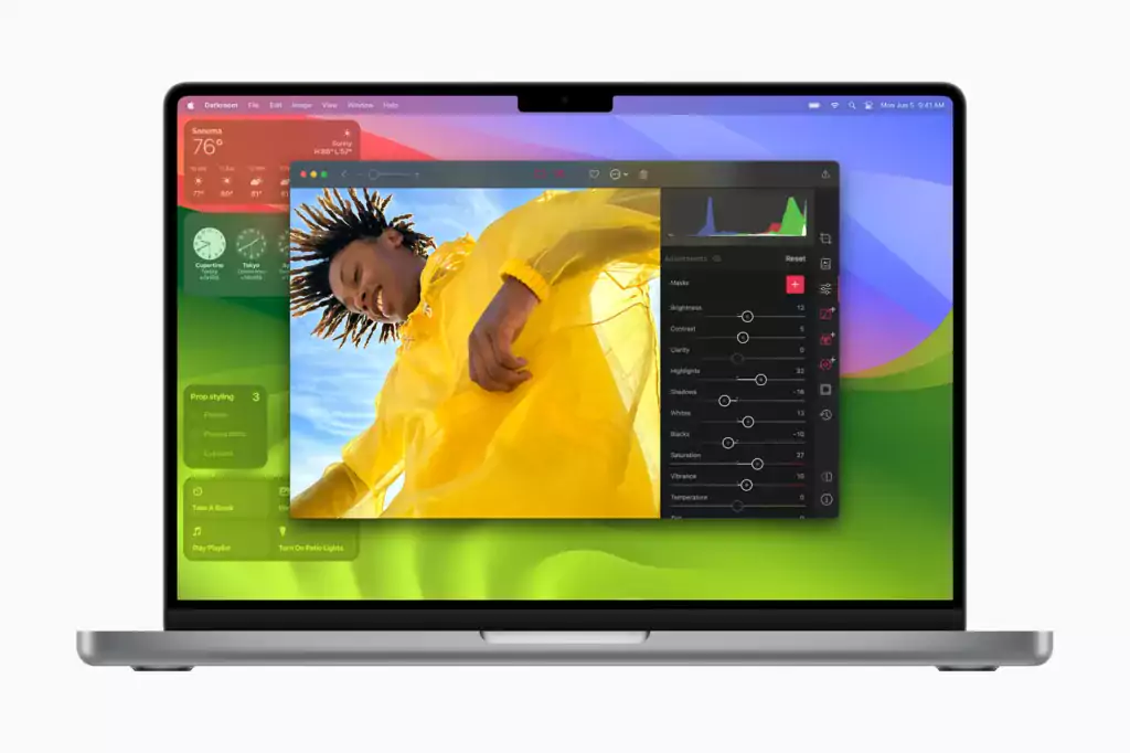 macOS Sonoma Music app with the new Collaborate on playlists feature