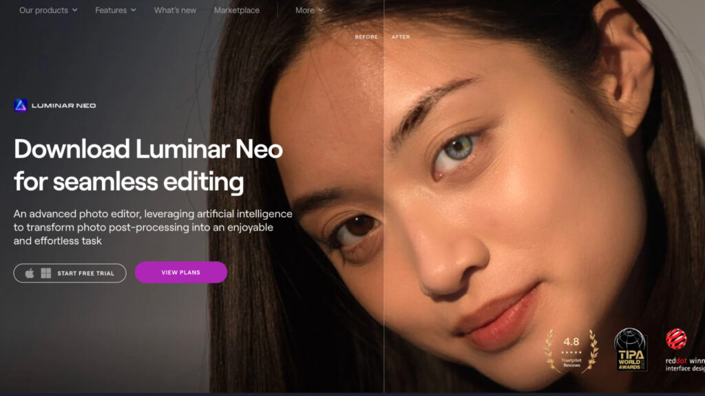 best photo editing software for Mac: Luminar Neo