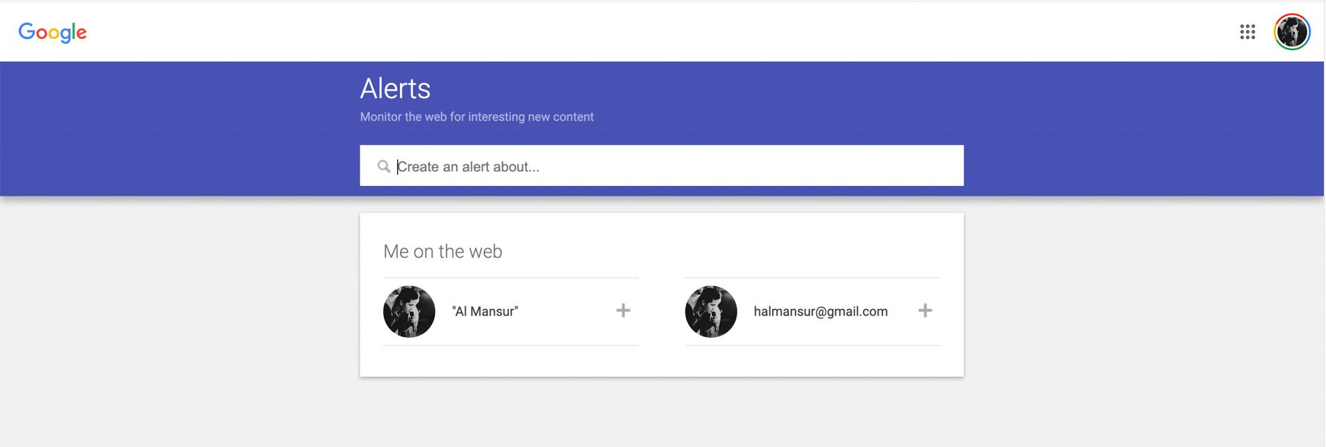 How to Setup Google Alerts 1