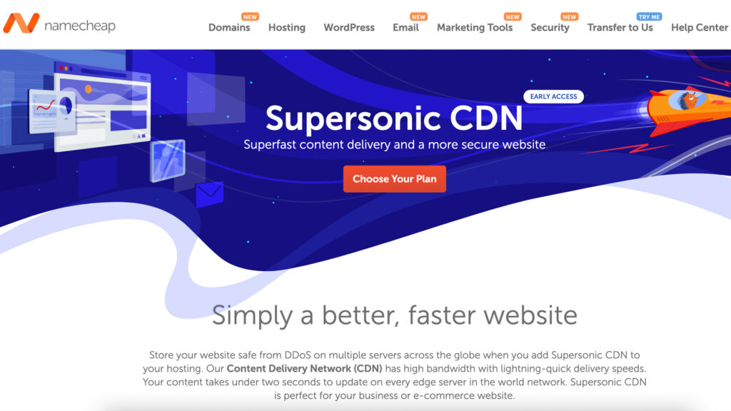 Namecheap Supersonic Content Delivery Network (CDN)